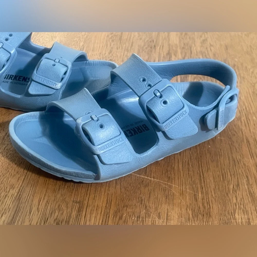 Birkenstock Kids Milano EVA Sandals Light Blue EU28 Waterproof US 10-10.5 Slides
